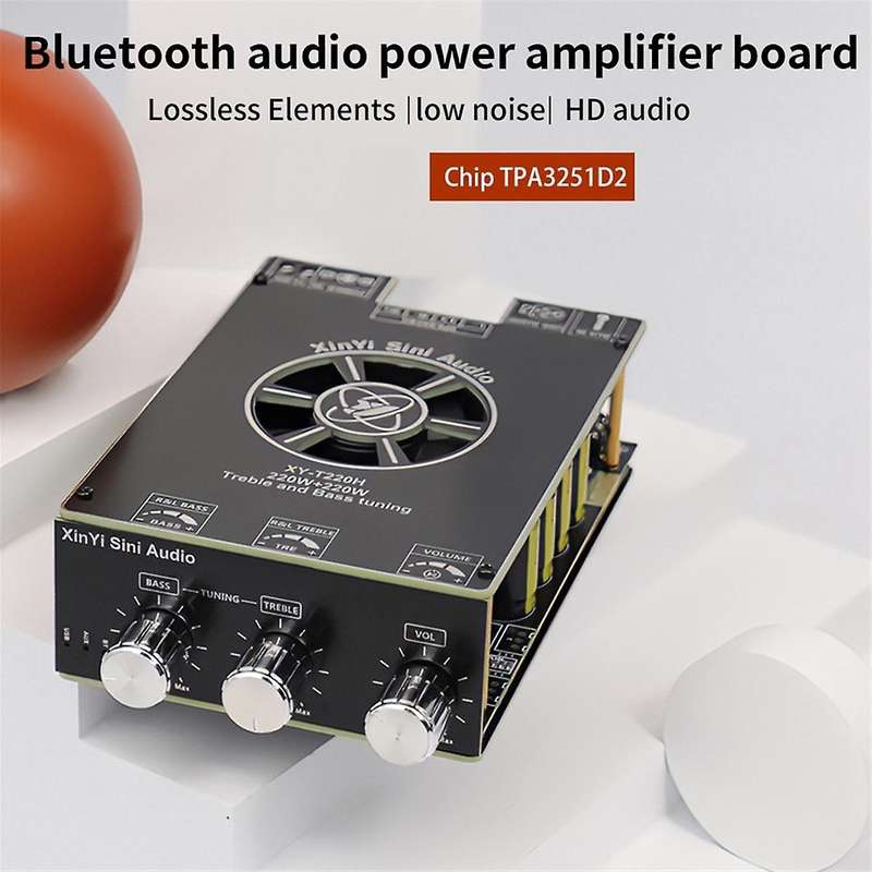 XY-T220H Bluetooth Audio Amplifier Module 220w X 2 High and Low Frequency Adjustment Dual Channel St