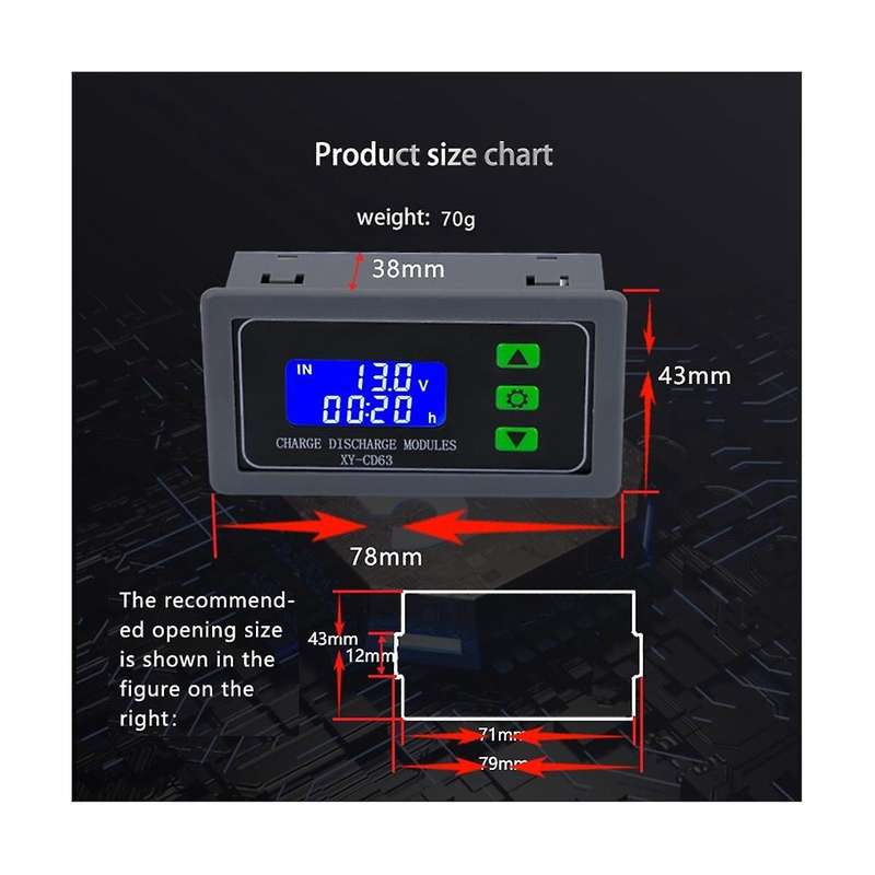 Xy-cd63 Cd63 30a Battery Charging Control Module Full Power Off Protection Undervoltage Power Prote