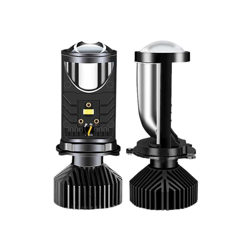 Y9 H4 LED Projector Headlight Projector Lens with Fan Cooling Automobile Hi Lo Beam Bulb