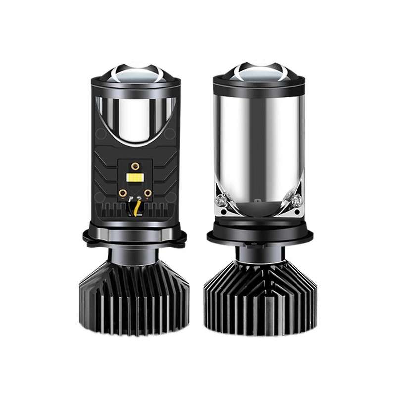 Y9 H4 LED Projector Headlight Projector Lens with Fan Cooling Automobile Hi Lo Beam Bulb