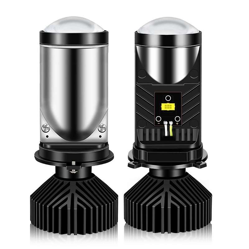 Y9 H4 LED Projector Headlight Projector Lens with Fan Cooling Automobile Hi Lo Beam Bulb