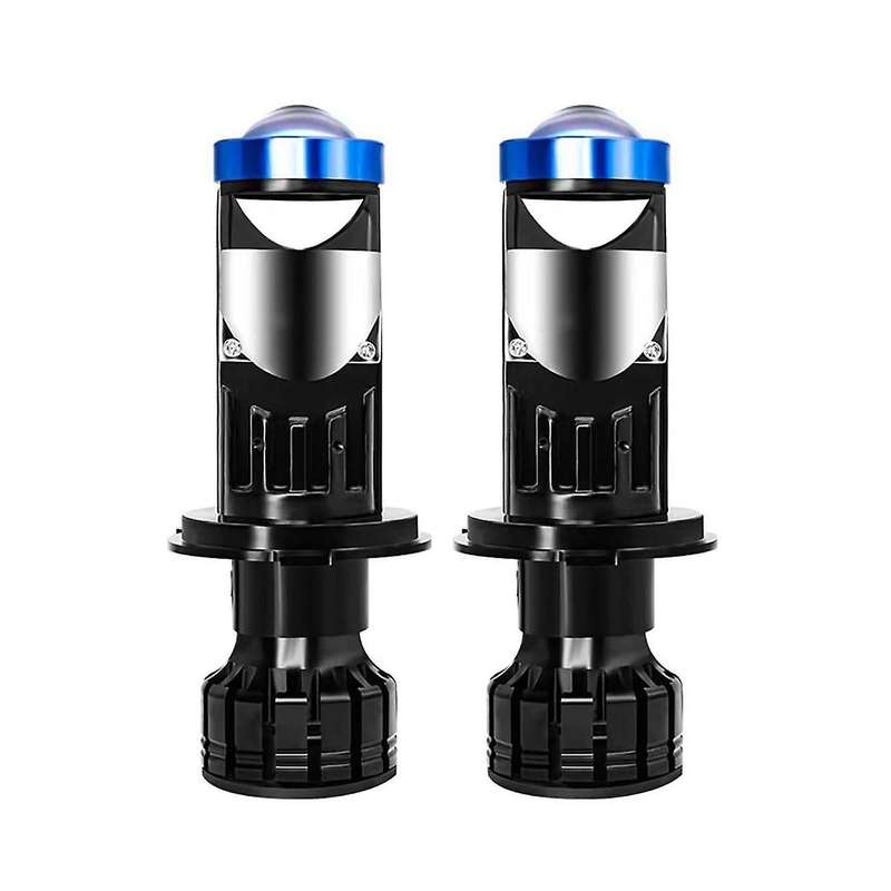 Y6d Fisheye Led Headlight Dual Light Lens White Motorcycle Spotlight H7 Car Headlight
