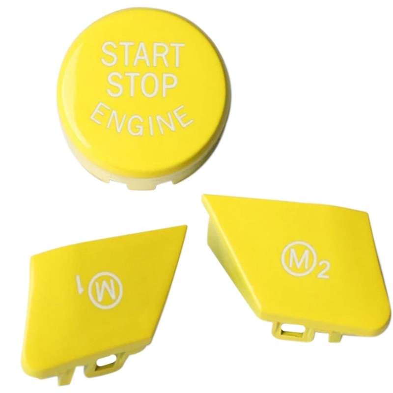 Yellow Engine Start Stop Switch Button Steering Wheel M1 M2 Switch Button for - M2 M3 M5 M6 X5M X6M