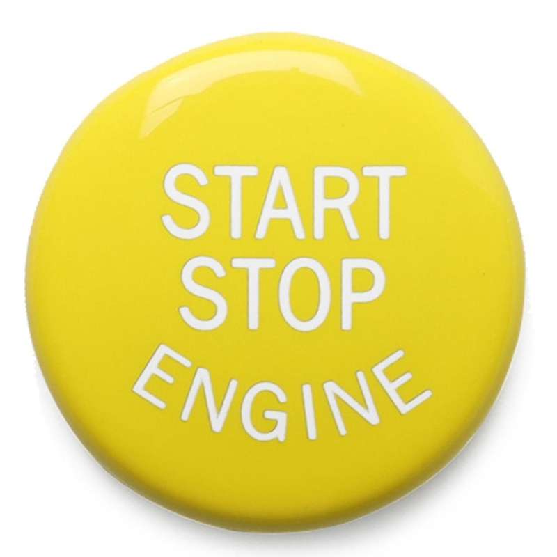 Yellow Engine Start Stop Button Cover for E-Chassis E46 E60 E90 E92 E87 E82 E64 E70 E71 E53 E89 E39