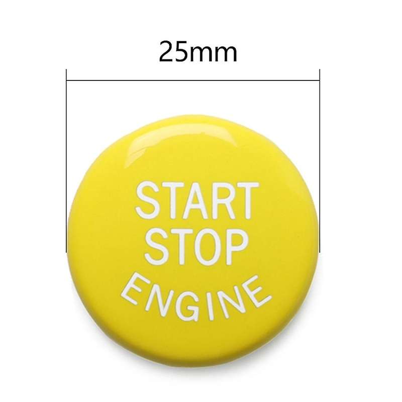 Yellow Engine Start Stop Button Cover for E-Chassis E46 E60 E90 E92 E87 E82 E64 E70 E71 E53 E89 E39