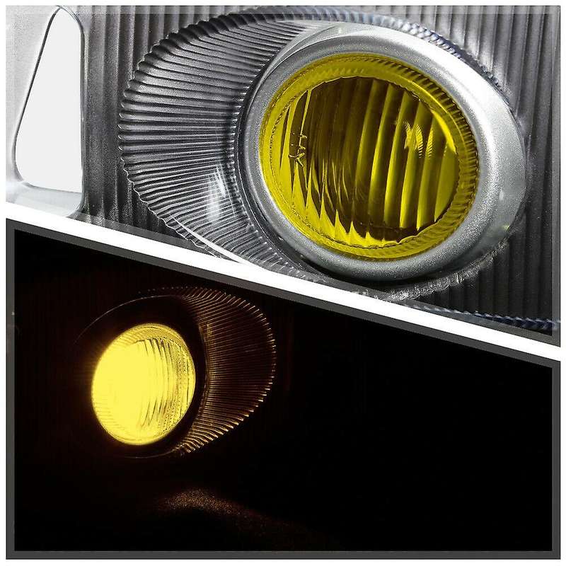 Yellow Fog Light Bumper Lamps with Switch+Harness+Bezel for 2/3Dr 92-95