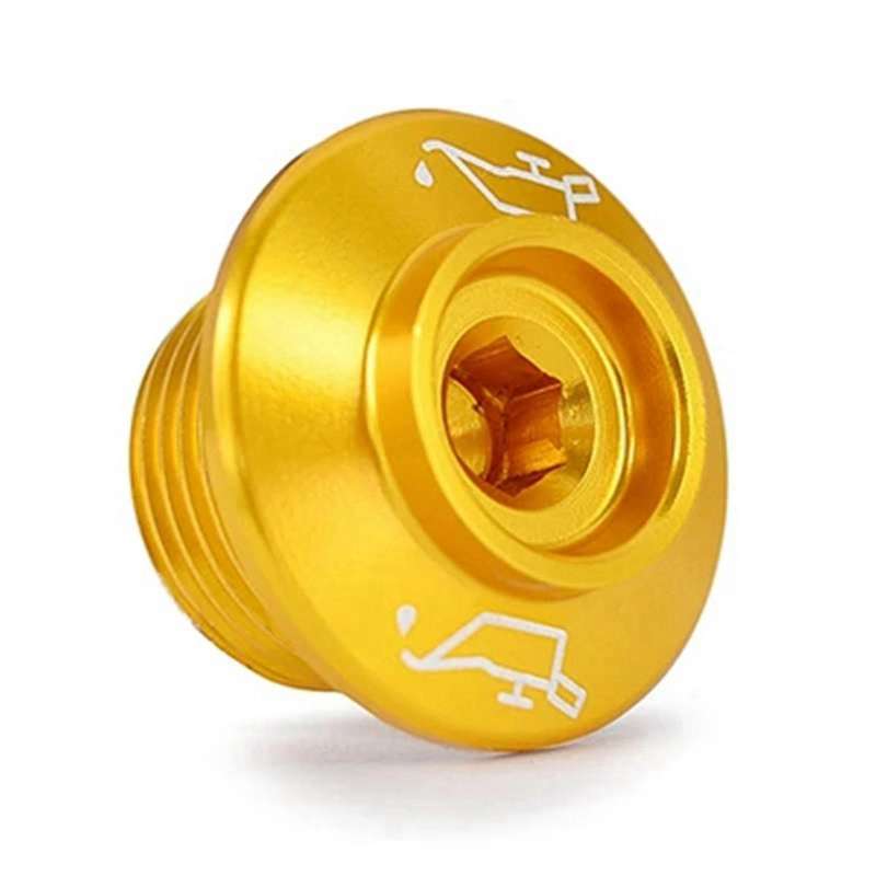 Yellow Motorcycle Engine Oil Filler Plug Cover Engine Cover Oil Screw Oil Inlet Cover Screw for