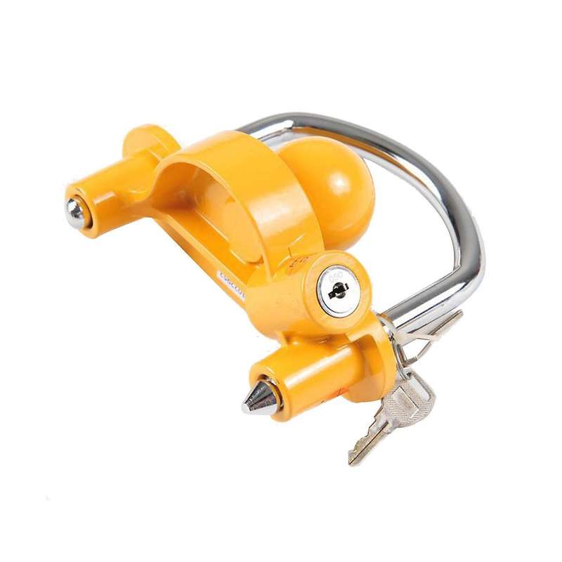 Yellow Trailer Coupling Locks Ball Locks Car Locks Accessories Trailer Locks Planter Locks Trailer