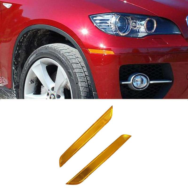 Yellow Side Marker Reflector 63147179991 63147179992 for - X6 E71 E72 2008 -2014
