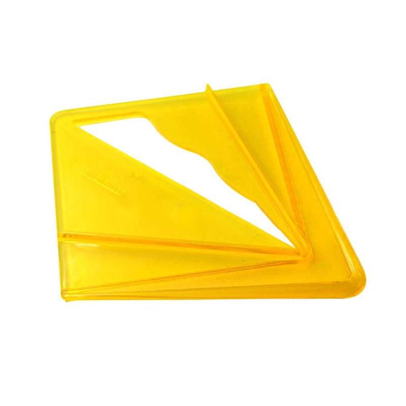 Yellow Transparent Center Finder for 8 Inch Square Round Octagon and 5-3/4 Inch Hexagon Shaped for W