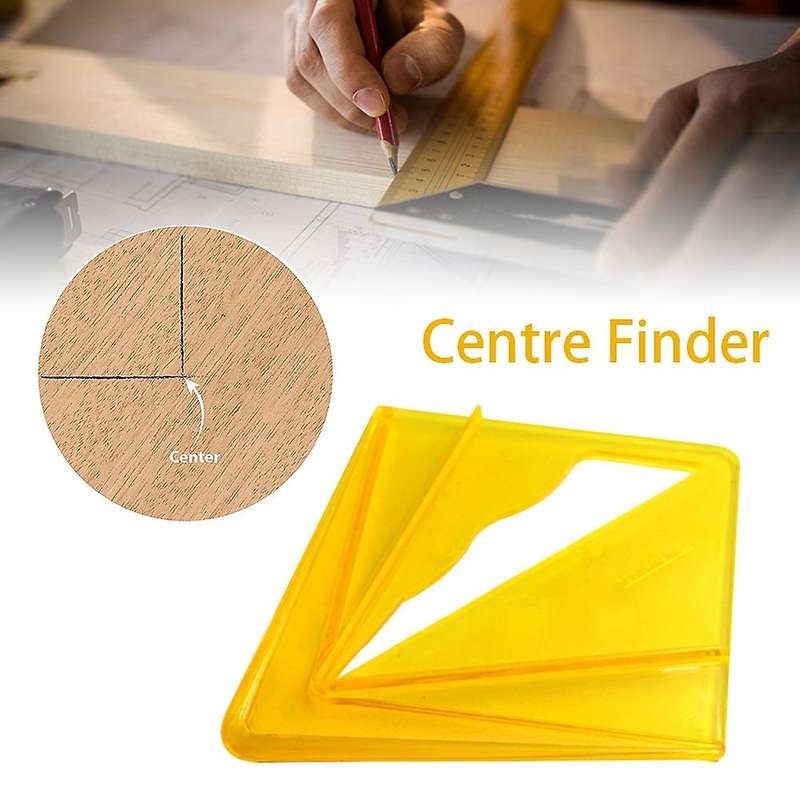 Yellow Transparent Center Finder for 8 Inch Square Round Octagon and 5-3/4 Inch Hexagon Shaped for W