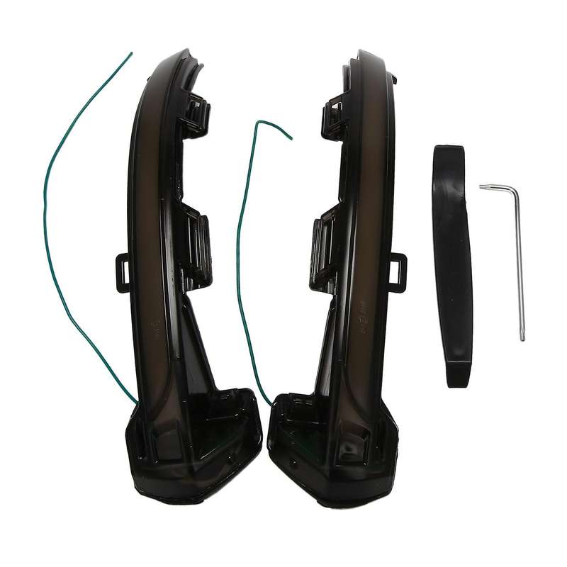 Yellow+Blue Side Mirror Turn Signal Indicator Blinker Light for B8 Variant 2015-2018, 2018-2019