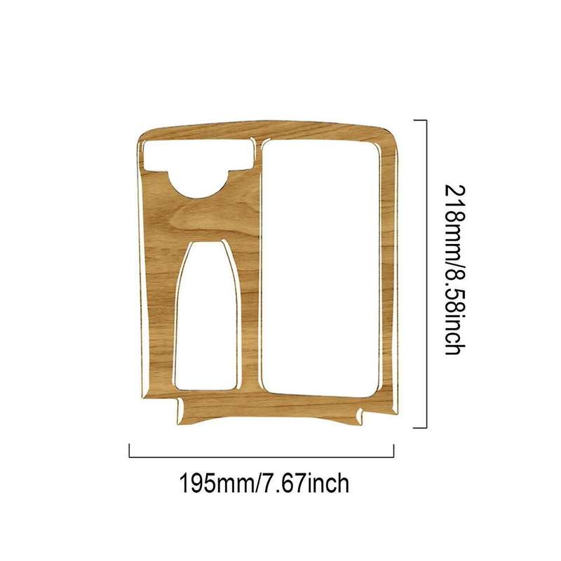 Yellow Wood Grain Gear Shift Panel Trim for W204 2007-2013 W212 2010-2012