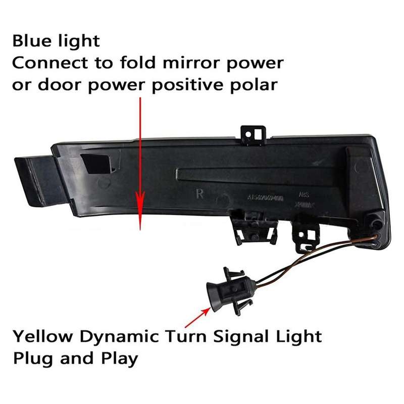 Yellow Turn Signal Indicator Dynamic Blinker for C117 2014-2019 CLA250 CLA45 W221 W212 W204 W176 W24