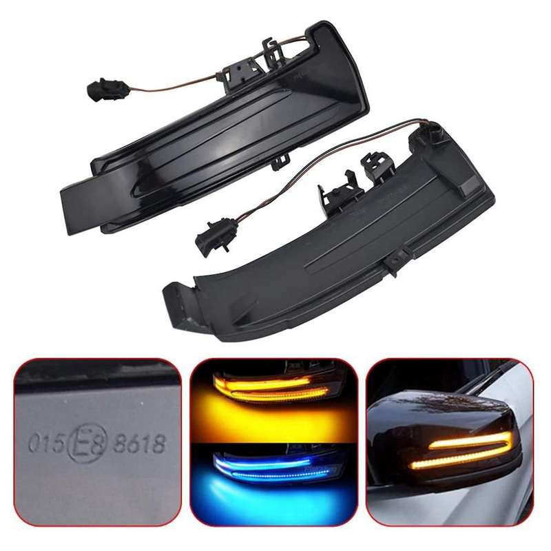 Yellow Turn Signal Indicator Dynamic Blinker for C117 2014-2019 CLA250 CLA45 W221 W212 W204 W176 W24