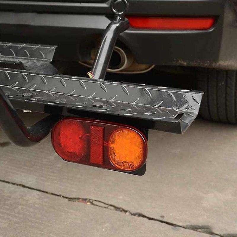 Yellow+Red LED Tail Lights Stop ABS Waterproof Indicator Car Boat Trailer Bulbs Accessories DC 10-30