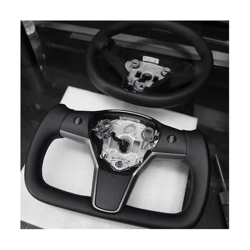 Yoke Steering Wheel Steering for 2017-2023 Model Y Steering Racing Custom Styling No Heating Side H