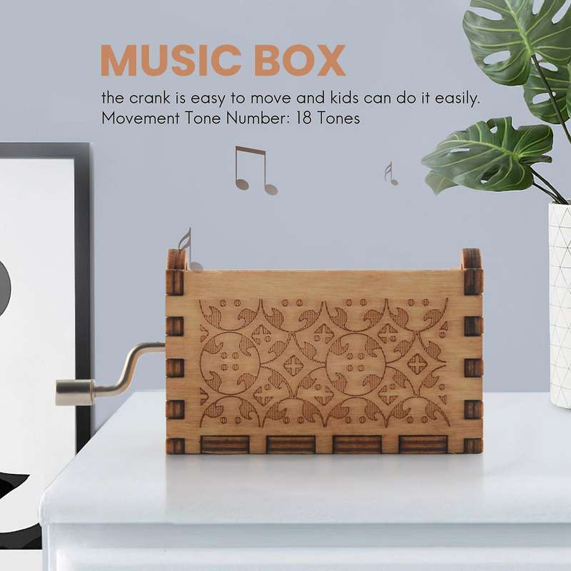 You Are Wood Music Boxes, Vintage Wooden Sunshine Musical Box Gifts for Birthday/Christmas/'s Day