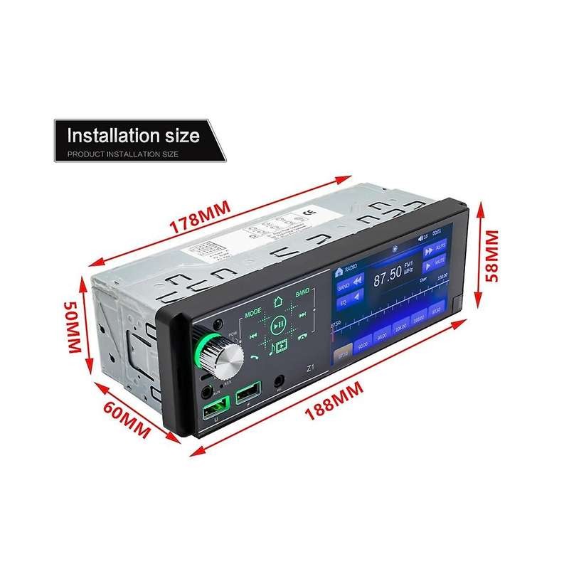 Z1 Dual Usb Touch Screen Mp5 Player Radio All-in-one Car Audio Radio