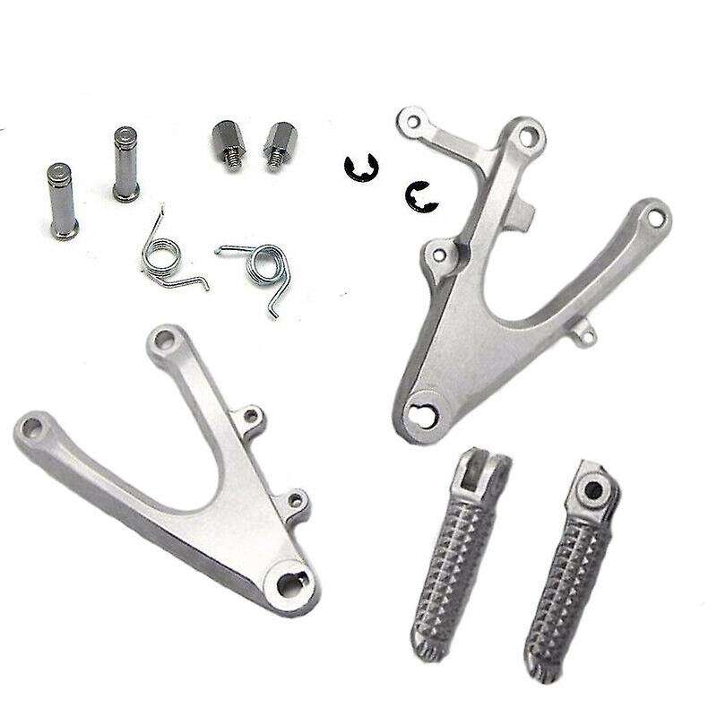 YZF-R1 Silver Front Foot Pegs Footrest for YZF R1 2004 2005 2006