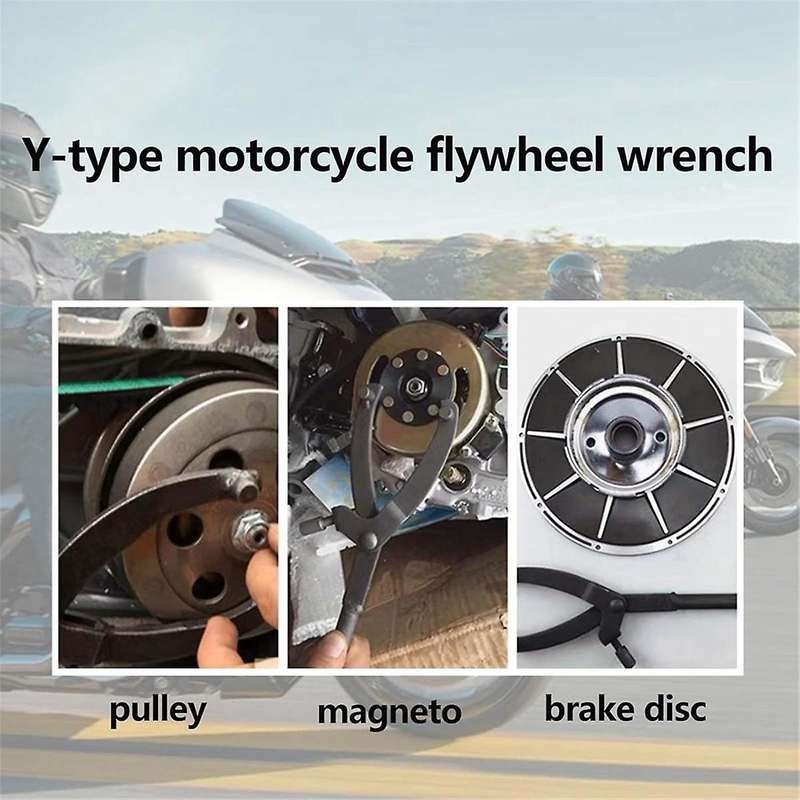 Y-type Motorcycle Scooter Flywheel Clamp Wrench Belt Clutch Disassembling and Fixing Tool