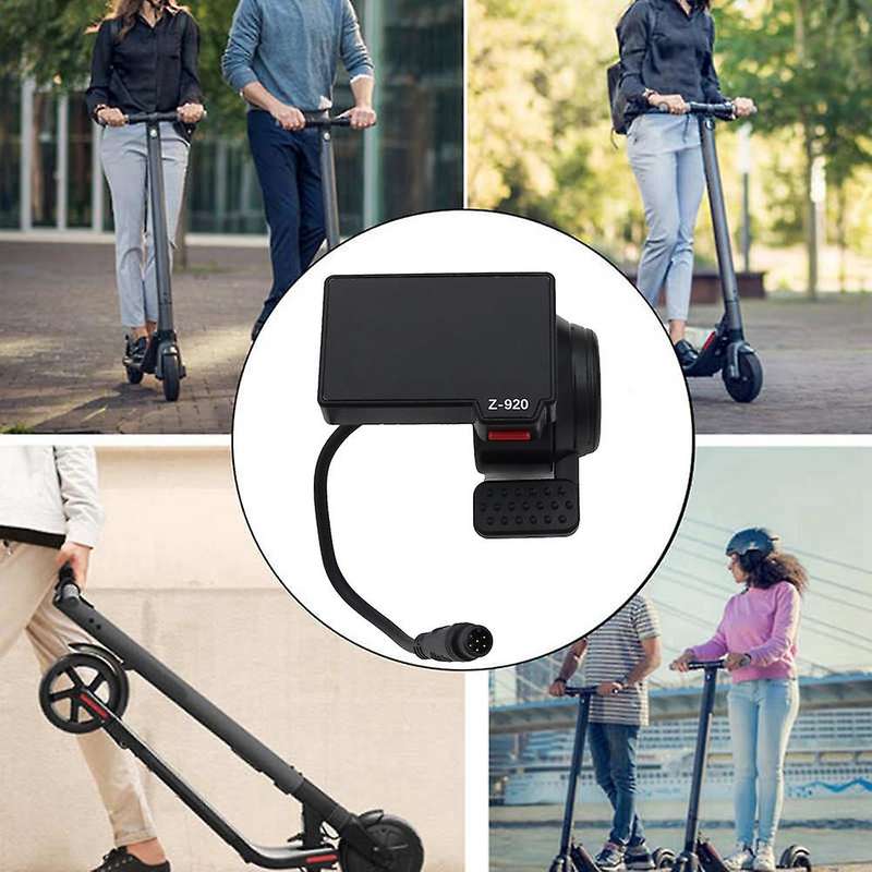 Z-920 LCD Display Dashboard 6 Pin with Accelerator Handle for Electric Scooter Replacement Accessori