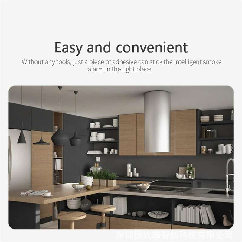 Zigbee Graffiti Smoke Detector App Notification Wireless Smoke Sensor Multifunctional Portable Smar