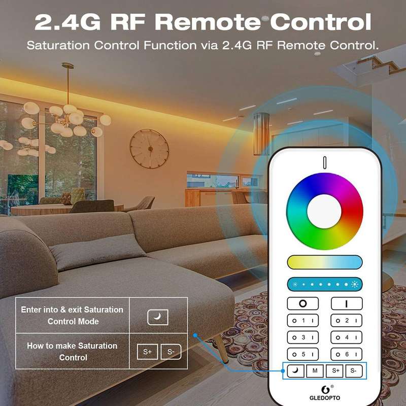 Zigbee 3.0 DC5-24V Mini 5 in 1 RGBCCT/RGBW/RGB/CCT/Dimmer LED Light Strip Controller for TV Backli