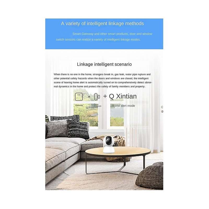 Zigbee Door Magnetic Sensor Tuya Smart TUAY Window Door Opening Home Reminder Anti-Theft Induction