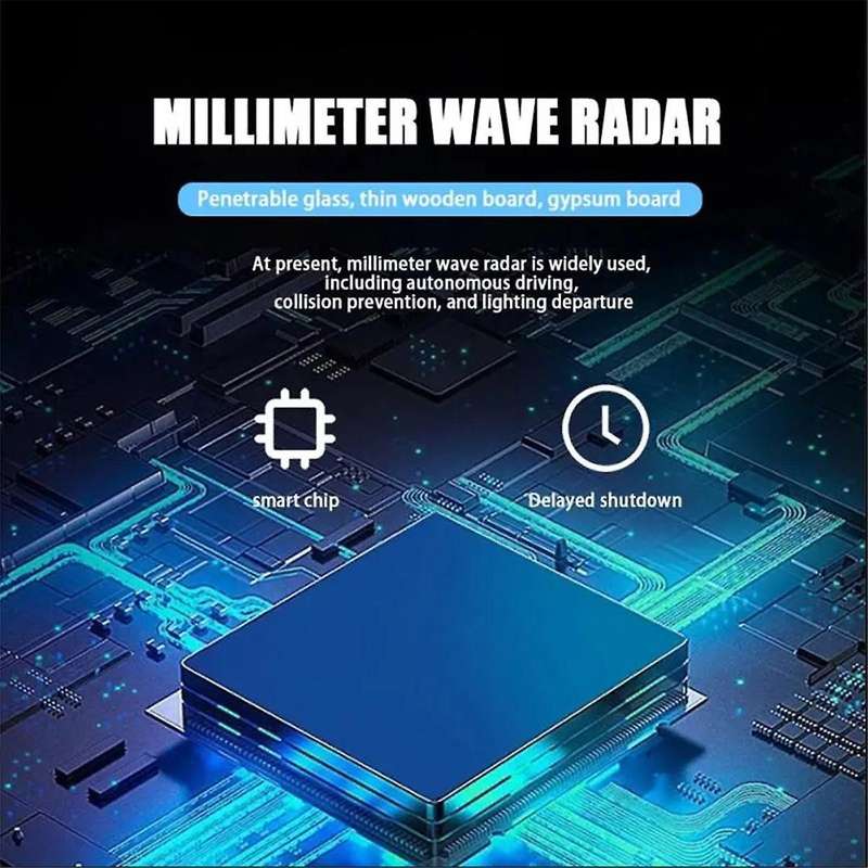 ZigBee 5.8G Smart Human Presence Detector mmWave Detection Sensor PIR Motion Sensor for Home Securit