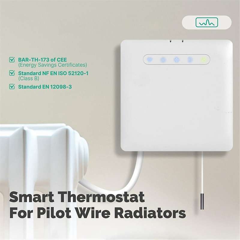 ZIGBEE Pilote Temperature Control Graffiti Smart Heater Thermostat APP Remote Timing for Energy Savi