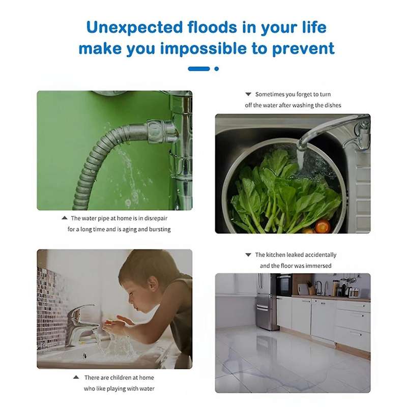 Zigbee Water Immersion Sensor Smart Life Leakage Sensor Water Linkage Alarm App Remote Monitoring Wa