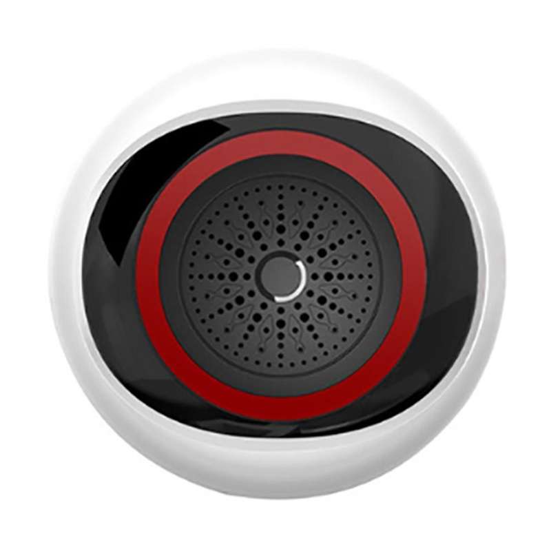 Zigbee Wireless Audible and Visual Alarm Decibel 100DB Sound Decibel Security Monitoring for Smart H