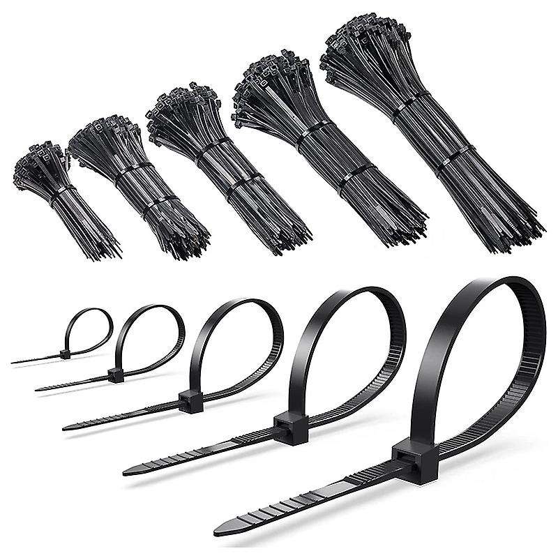 Zip Ties/Cable Zip High Strength Heavy Duty,2000 PCS Self-Locking Cable Zip Ties 4+6+8+10+12 Inch Ny