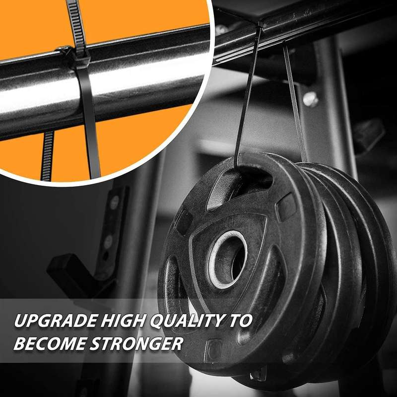 Zip Ties/Cable Zip High Strength Heavy Duty,2000 PCS Self-Locking Cable Zip Ties 4+6+8+10+12 Inch Ny