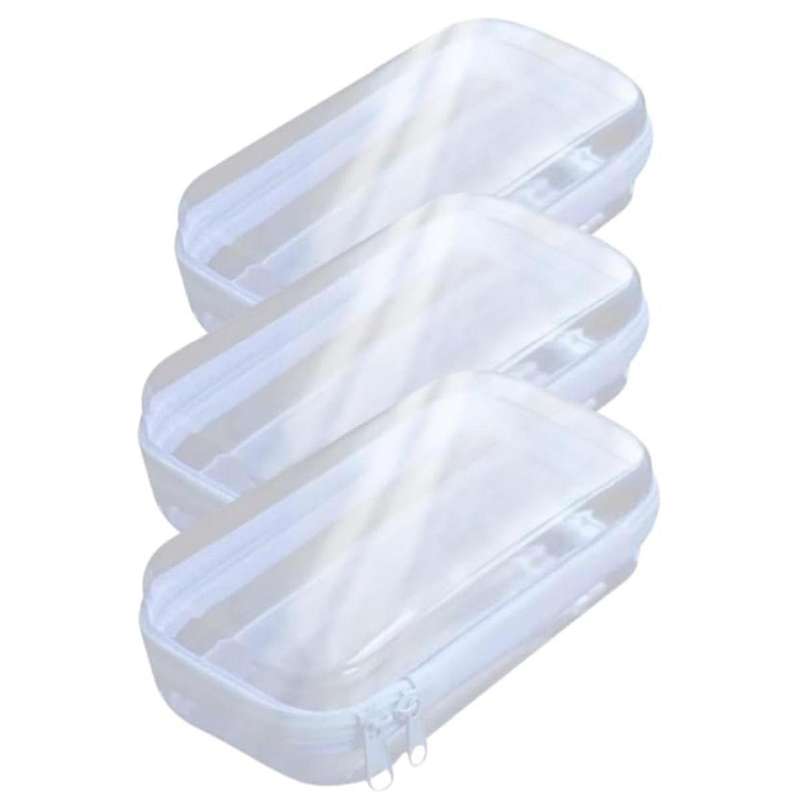 Zip Hard Bags - Storage Boxes, Toy Organizers, Stackable Clear Plastic Zipper Carrying Bags