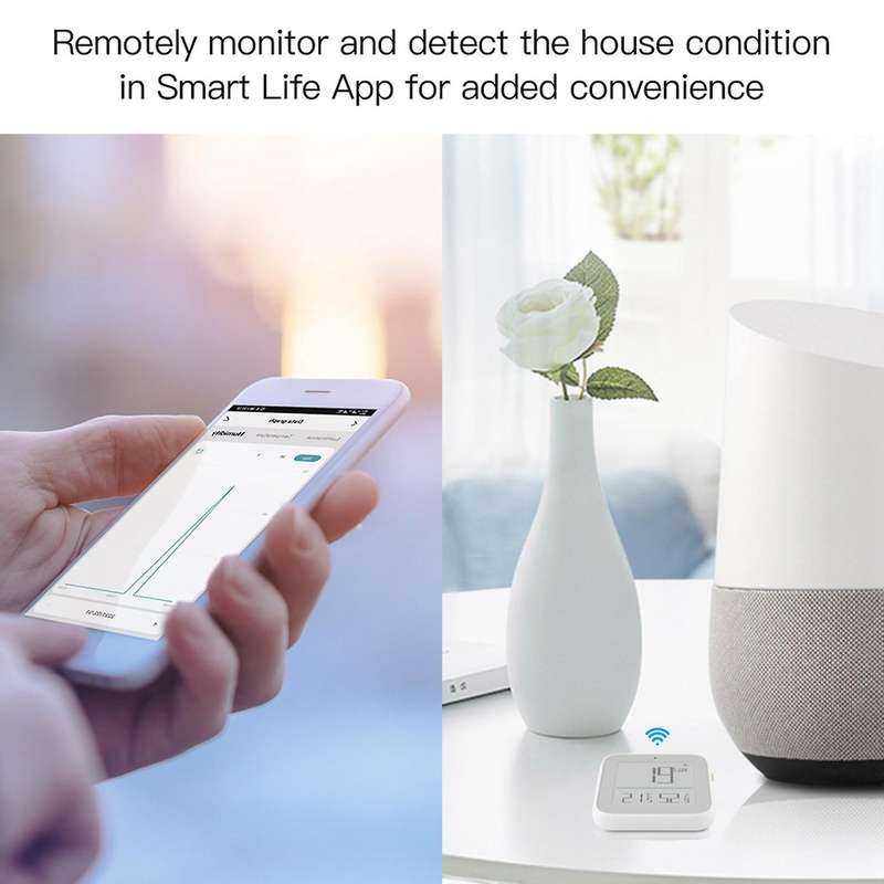 Zigbee Thermometer Humidity Sensor Smart Brightness Light Sensitive Temperature and Humidity Detecto