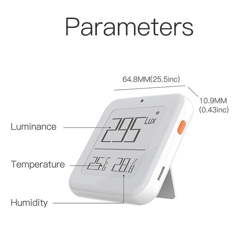 Zigbee Thermometer Humidity Sensor Smart Brightness Light Sensitive Temperature and Humidity Detecto