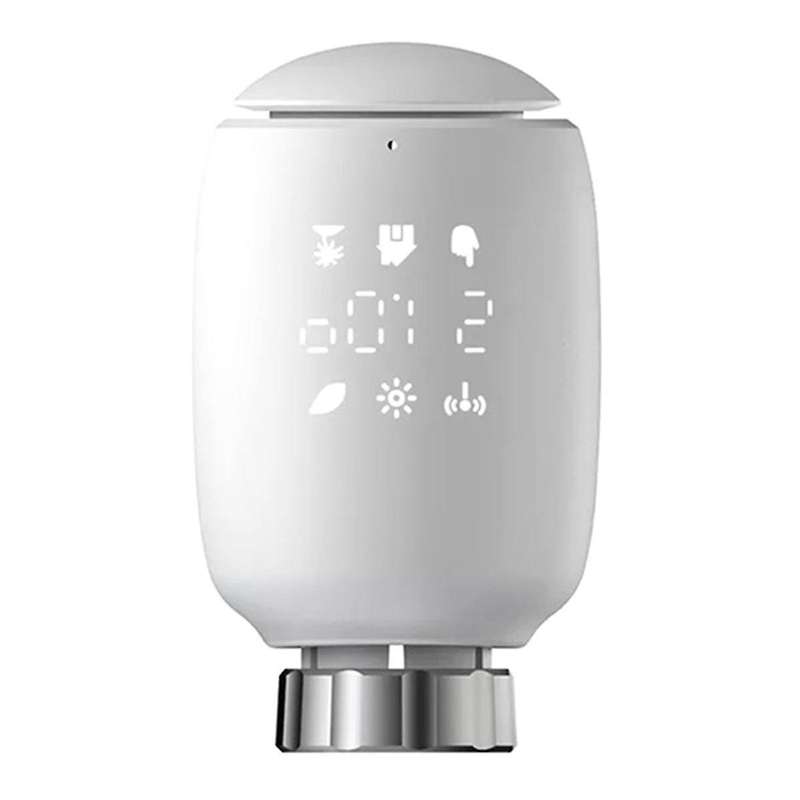 Zigbee Smart TRV Programmable Thermostatic Radiator Valve App Remote Temperature Controller Alexa fo