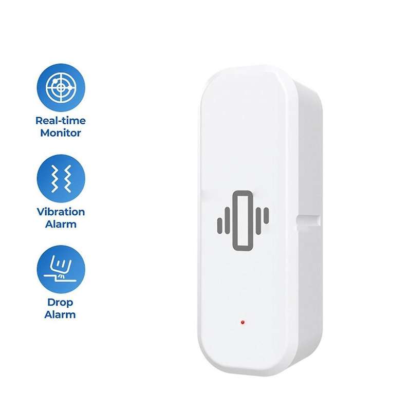 Zigbee Smart Vibration Sensor Detection Tuya Smart Life APP Notification Real-Time Motion Vibration
