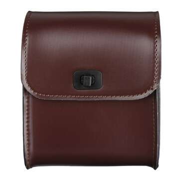 1 Pcs Black/Brown PU Leather Motorcycle Bicycle Tool Bag Luggage Saddlebags  (COLOR.: BROWN)