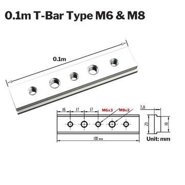 100mm T Slot Nut Aluminium Alloy T-Bar Slider T-Track Sliding Nut Woodworking Slot F... (SIZE: #002)