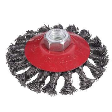 100mm Angle Grinder Grinding Brush Steel Wire Bowl-shaped Polishing Wheel (SIZE: M14)