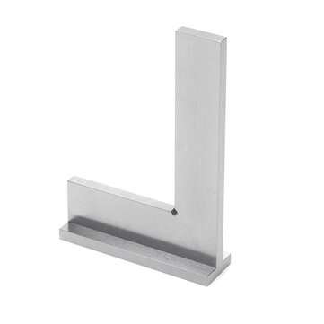 100x70mm DIN875-2 Angle Corner Square Ruler 90 Degree Wide Base Gauge Woodworking Tool