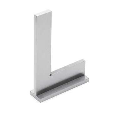 100x70mm DIN875-2 Angle Corner Square Ruler 90 Degree Wide Base Gauge Woodworking Tool