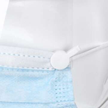 10PCS Durable Anti-Fogging Splash Resistant Lens Mask Buttons Needle DIY Mask Accessories Set