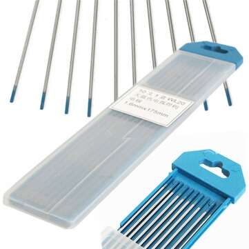 10pcs Tungsten WL20 2 Percent Lanthanated Blue Tip TIG Electrode 1.6mmx175mm Wel... (PACKAGE: 10PCS)