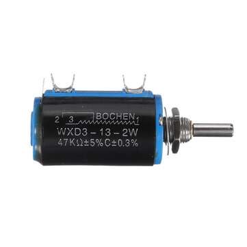 10pcs WXD3-13-2W Precision Potentiometer 470R 47K Ohm Wirewound Multi-Turn Potentiometer