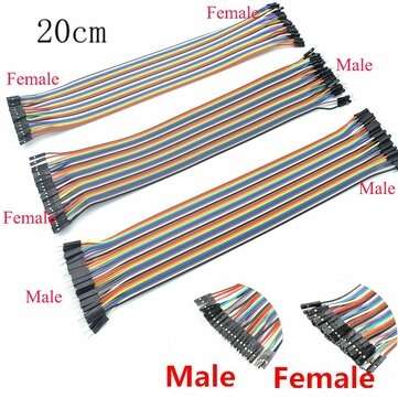 120pcs 40PIN 20CM Dupont Line Male to Male + Male to Female + Female to Female Jumper Dupont Wire Ca