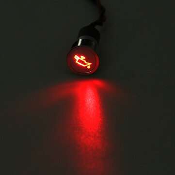 12V 16mm LED Dash Panel Warning Pilot Light Indicator (NO.: 014)